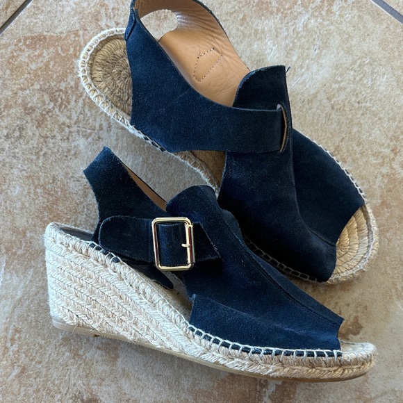 Bettye Muller suede espadrille wedges - Picture 1 of 6